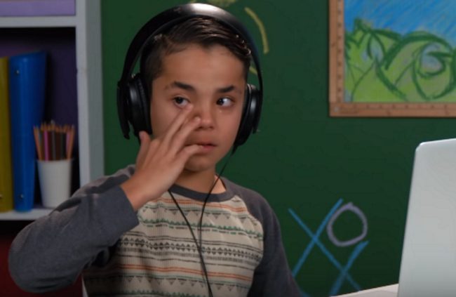 Lucas Daniel Vazquez appearing as one of the stars of YouTube series Kids React.