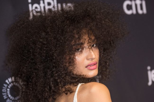 Indya Moore arrives for Paley Centre for Media's 2019 PaleyFest LA panel and screening of "Pose" on March 23, 2019 at the Dolby Theatre in Hollywood.