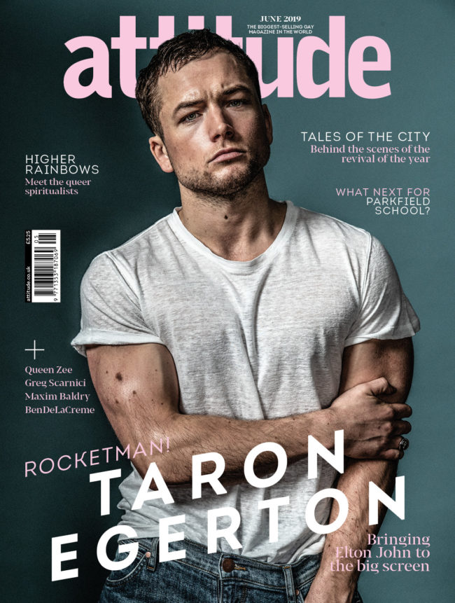 Taron Egerton on the cover of Attitude. (Attitude)
