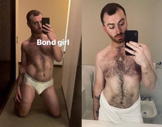 Sam Smith: Being naked in public is difficult for me.