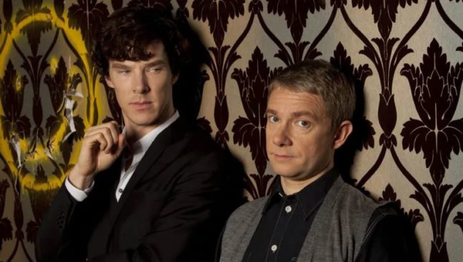 Sherlock (Benedict Cumberbatch) and John Watson (Martin Freeman)