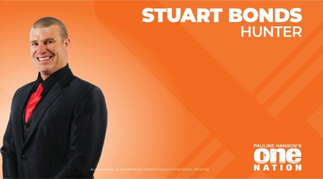 One Nation candidate Stuart Bonds
