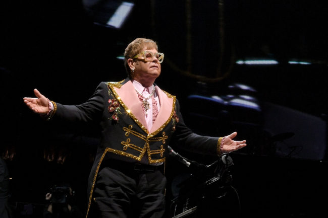 Sir Elton John performs during his 'Farewell Yellow Brick Road' tour at Madison Square Garden on October 18, 2018 in New York City.