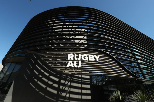 A general view of the Rugby Australia building during Rugby Australia's code of conduct hearing into social media posts by Israel Folau, at Rugby Australia HQ in Moore Park on May 04, 2019 in Sydney, Australia.
