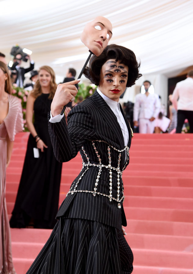 Ezra Miller stunned crowds at Met Gala with a hypnotic look.