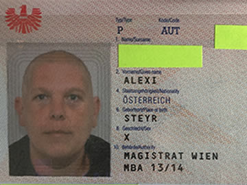 Alex Jürgen's passport now shows the third gender option "X."