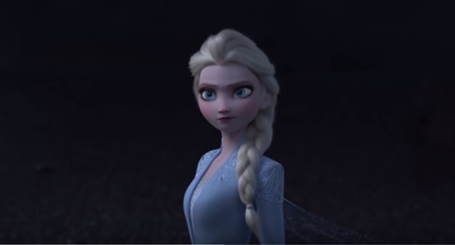 Elsa in the Frozen 2 trailer (YouTube)