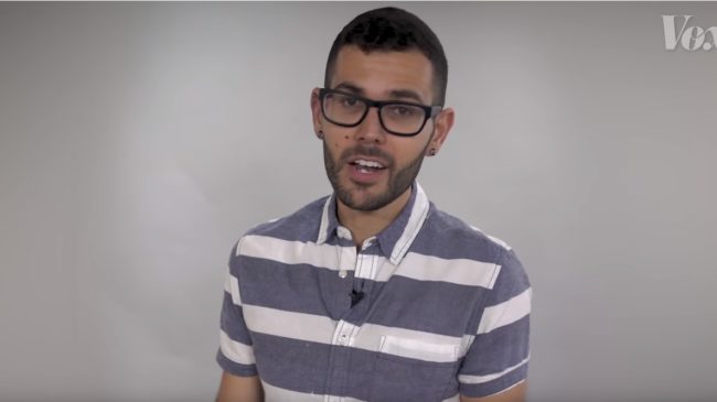 Vox journalist Carlos Maza in a YouTube video