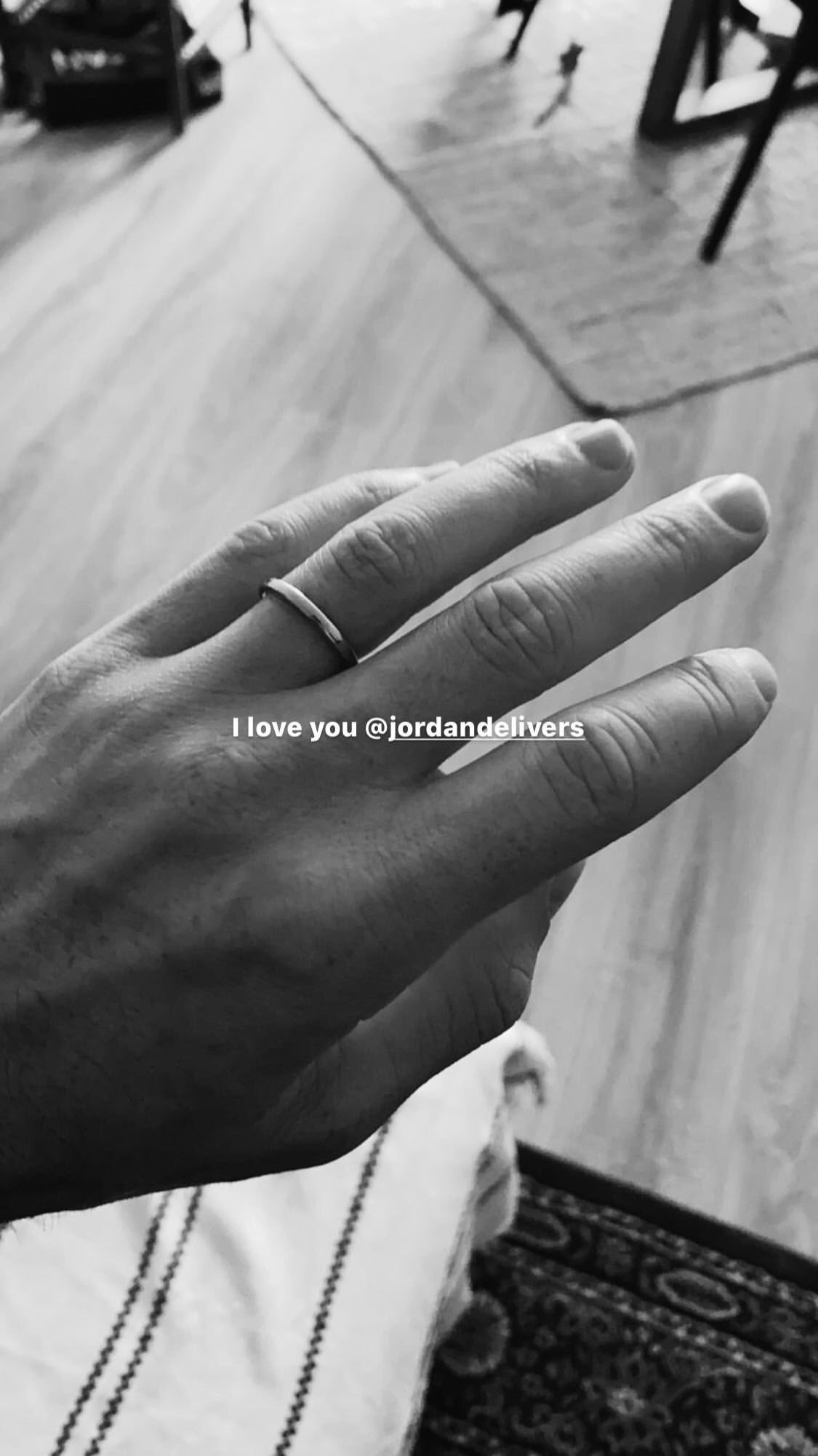 Duncan Laurence shared a glimpse at his engagement ring